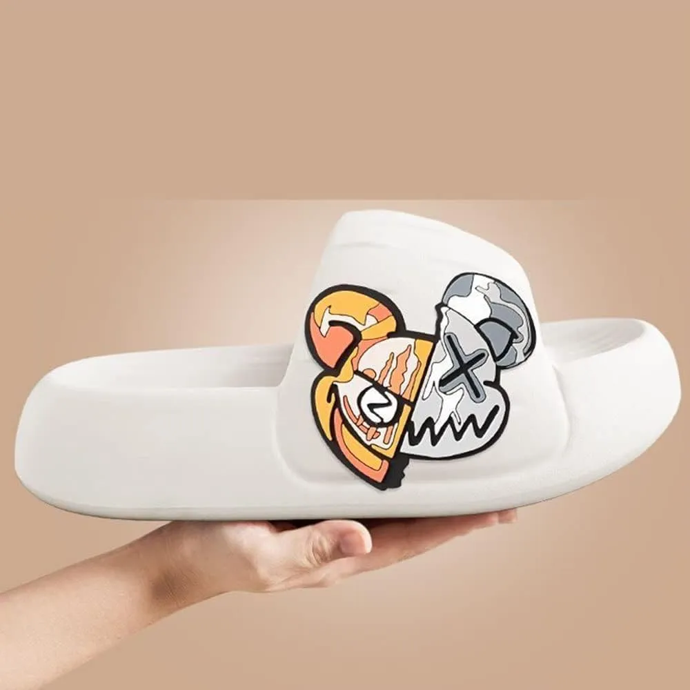 MOLERFO Pillow Slides for Women and Men | Shower Slippers Bathroom Sandals | Extremely Comfy | Cushioned Thick Sole