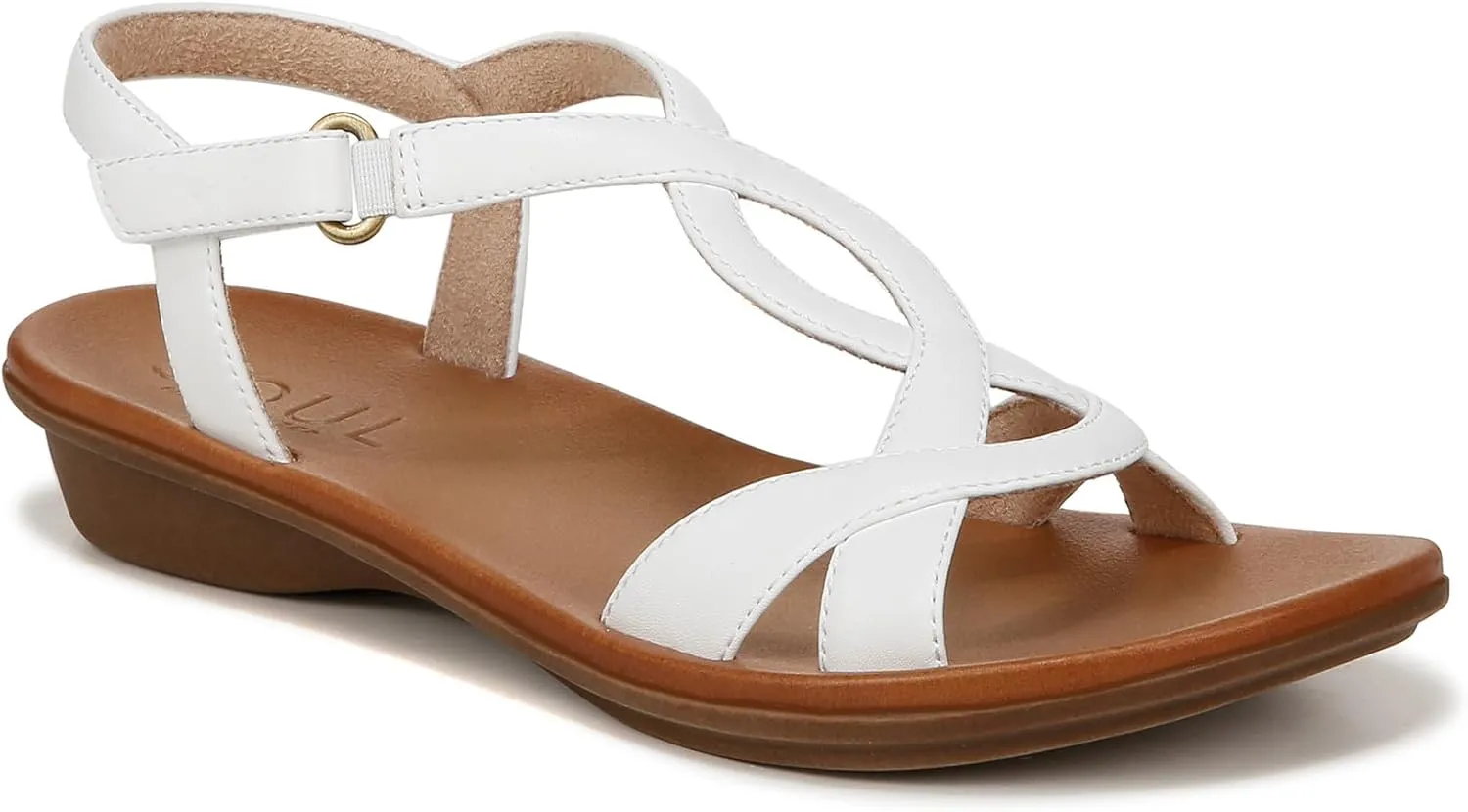 Naturalizer Women's Solo Ankle Strap Casual Sandal Flat