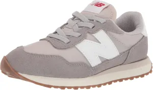New Balance Kids 237 Bungee Sneaker, MARBLEHEAD/MOONBEAM, 12 M Little Kid (4-8 Years)