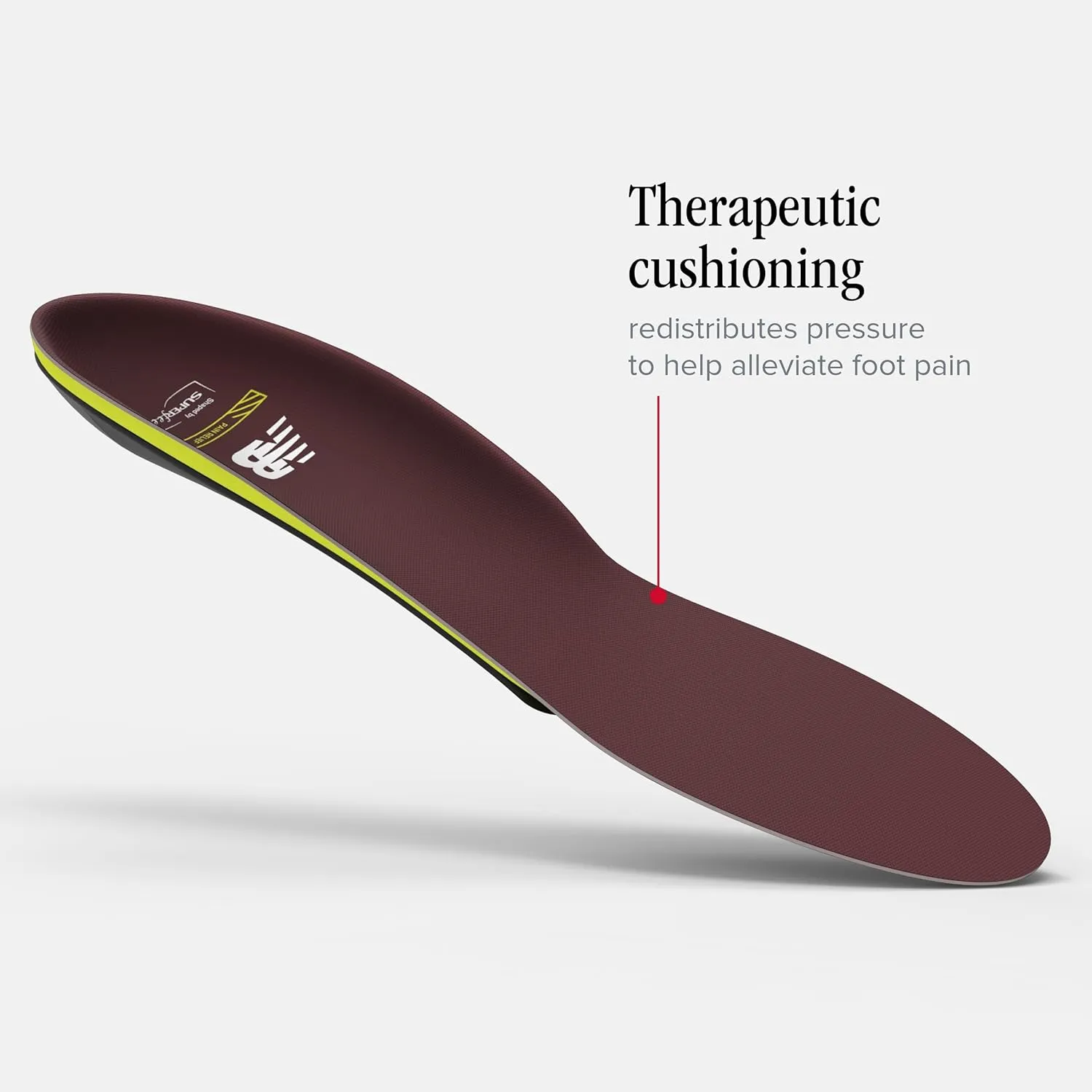 New Balance Pain Relief CFX Shoe Insert - Arch Support for Runners - Therapeutic Cushioning - Unisex - 11.5-13 Men / 12.5-14 Women