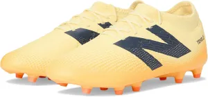 New Balance Unisex Tekela Magique FG V4  Soccer Shoe, Parchment/Clementine/Hot Mango, 7.5 Wide US Men