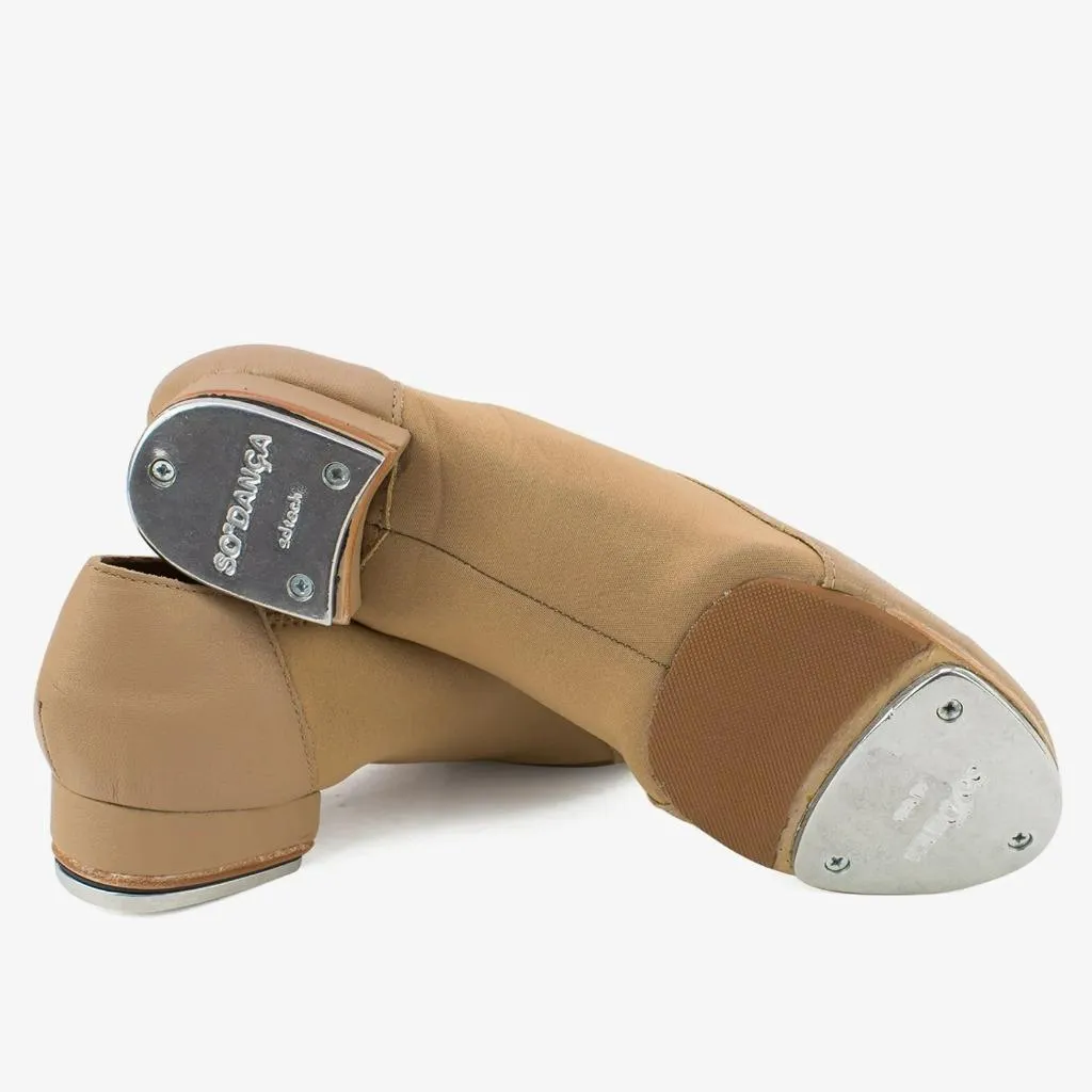 NEW Tap Shoes SoDanca TA52 Slip On Leather Split Sole Womens Sizes