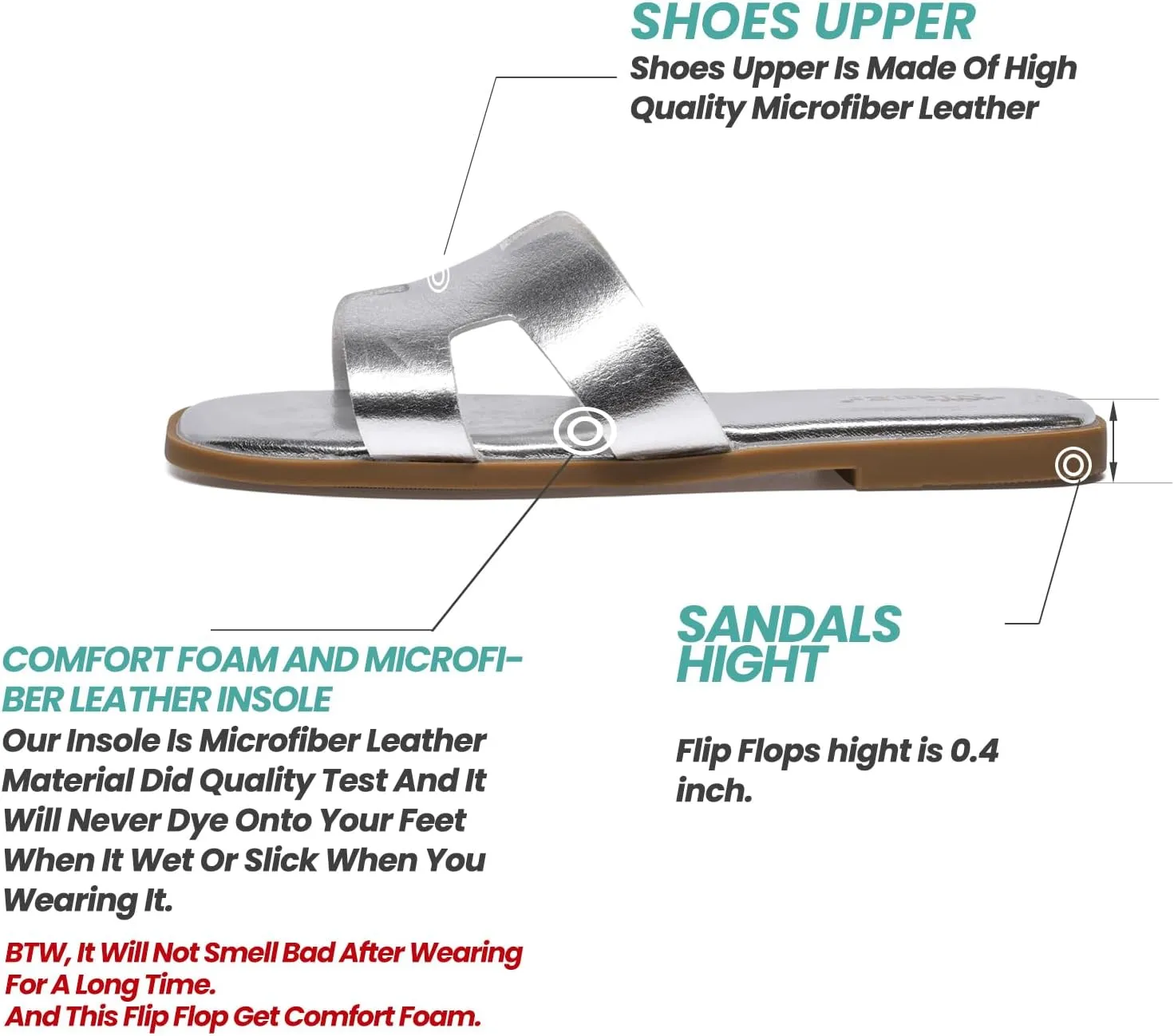 NianEr Womens Microfiber Leather Comfort Foam Rhinestone Glitter Sparkly Dress Flip Flop Sandals Summer Cute Flat Slides