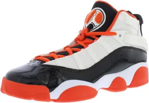 Nike Boy's Rings (Big Kid) White/Team Orange/Black/Sail 5.5 Big Kid M