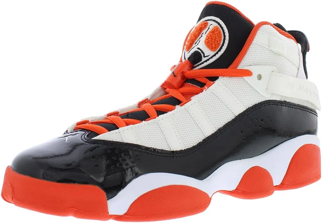 Nike Boy's Rings (Big Kid) White/Team Orange/Black/Sail 5.5 Big Kid M