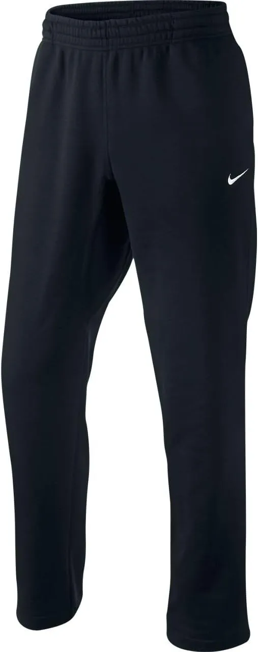 Nike Club Swoosh Men's Fleece Sweatpants Pants Classic Fit, X-Large - Black/White