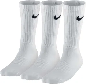 Nike Crew Cut Socks 3 pack (Large (Fits mens shoe size 8-12), White)