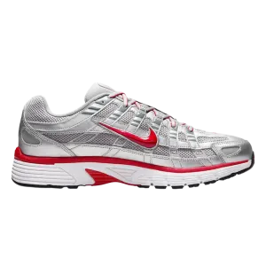 Nike P-6000 Metallic Silver Gym Red