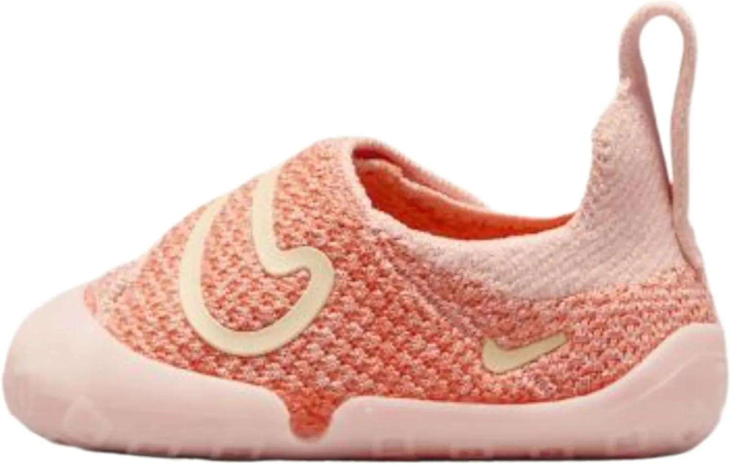 Nike Swoosh 1 Baby/Toddler Shoes (FB3244-602, Washed Coral/Apricot Agate/Muslin)