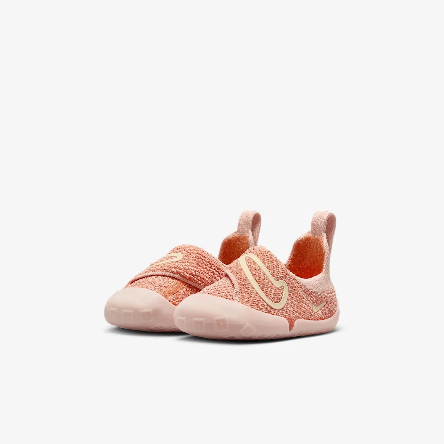 Nike Swoosh 1 Baby/Toddler Shoes (FB3244-602, Washed Coral/Apricot Agate/Muslin)