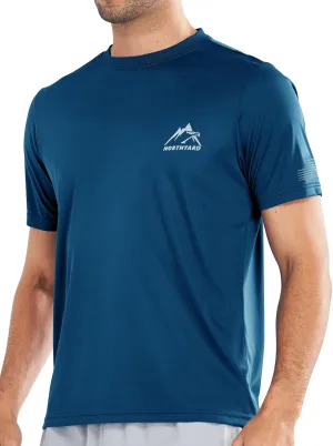 NORTHYARD Men's UPF 50  Sun Protection Shirts Swim SPF UV Quick Dry Short Sleeve T-Shirts for Athletic Fishing Rash Guard