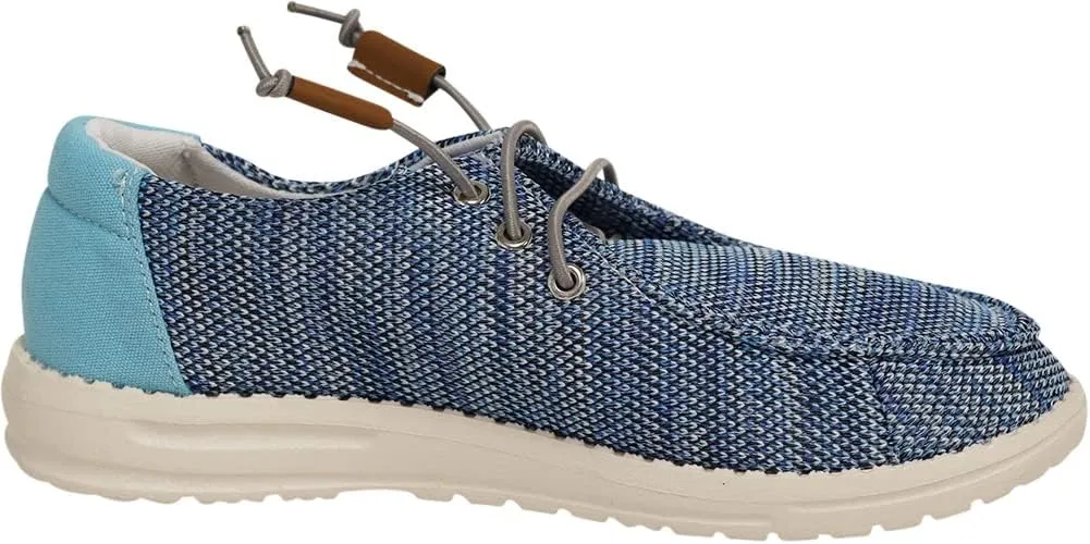 NORTY Unisex Kids Casual Boat Shoes - Slip-On Lace-Up Loafers for Boys and Girls - Lightweight Design