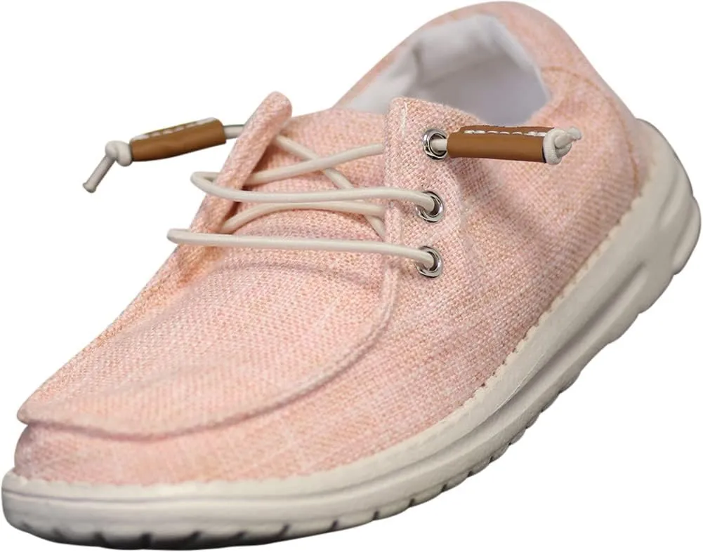NORTY Unisex Kids Casual Boat Shoes - Slip-On Lace-Up Loafers for Boys and Girls - Lightweight Design