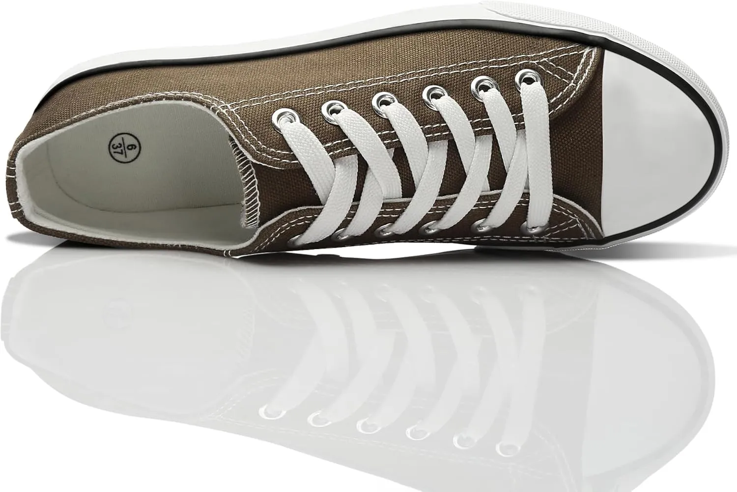 Obtaom Unisex Canvas Shoes Low Top Fashion Sneakers Slip on Walking Shoe
