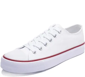 Obtaom Unisex Canvas Shoes Low Top Fashion Sneakers Slip on Walking Shoe