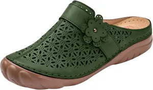 oiangi Clogs for Womens Summer Sandals,Fashion Backless Non Slip Outdoor Slippers Soft Comfortable Casual Beach Shoes
