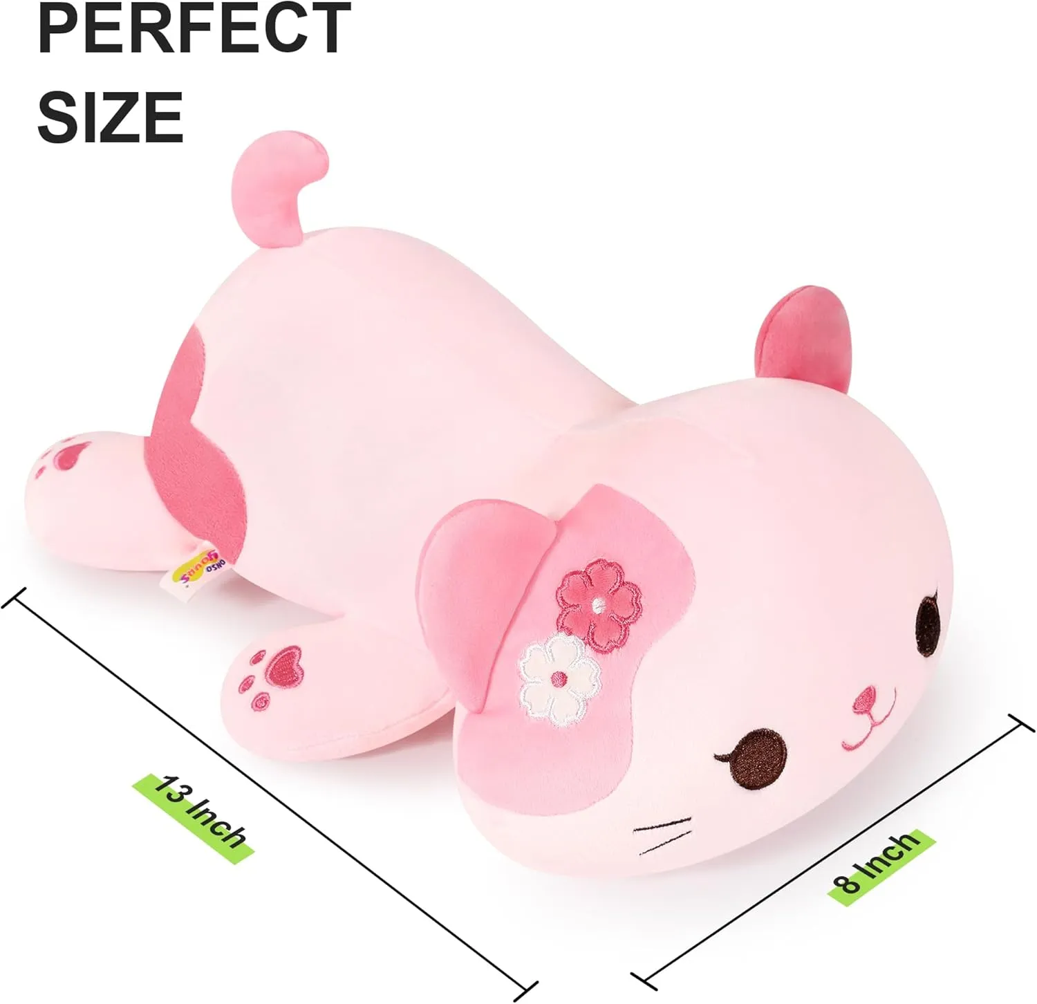 Onsoyours Original Sakura Cat Plush Cute 13 inch Kitten Stuffed Animal Soft Pillow Pink Kawaii Kitty Plush Toy Gift for Kids & Adults (Sakura Cat, 13")