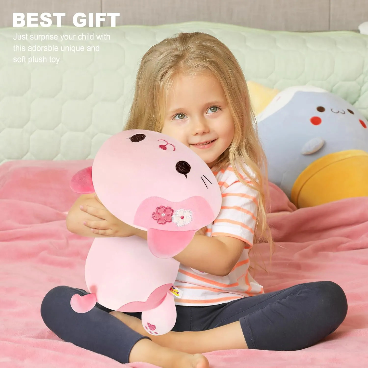Onsoyours Original Sakura Cat Plush Cute 13 inch Kitten Stuffed Animal Soft Pillow Pink Kawaii Kitty Plush Toy Gift for Kids & Adults (Sakura Cat, 13")