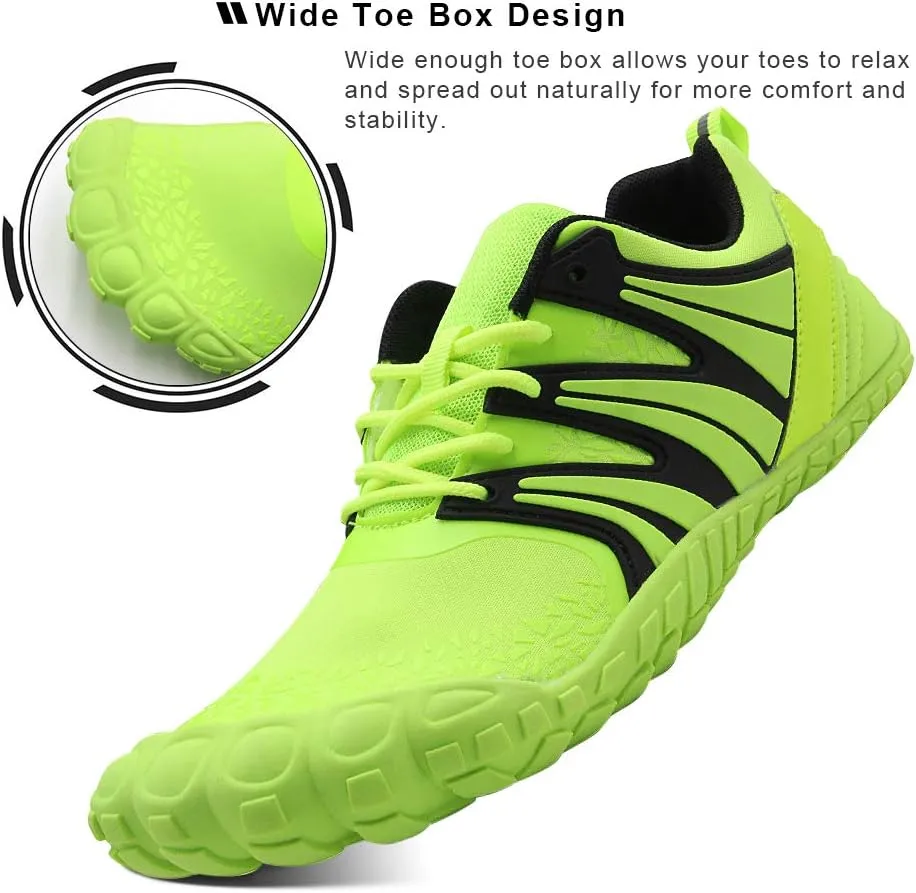 Oranginer Men's Barefoot Shoes - Big Toe Box - Minimalist Cross Training Shoes for Men