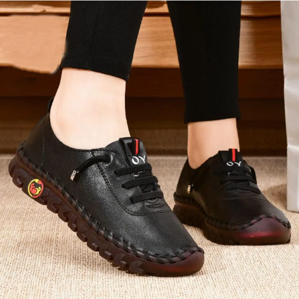 Ortho Stride Plus Shoes for Women, Ultra Soft Orthopedic Shoes, Breathable Round Head Soft Bottom Non-Slip Flat Shoes
