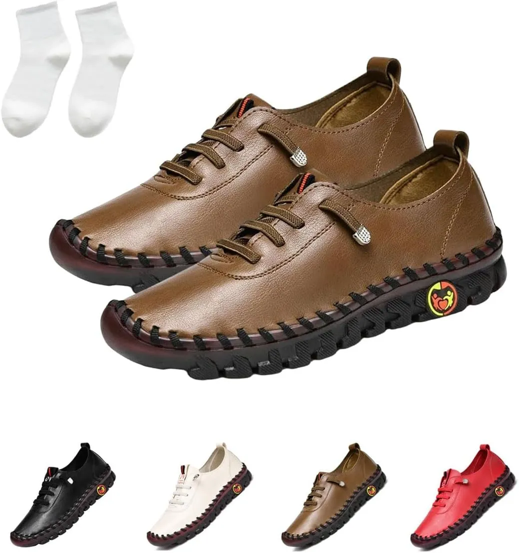 Ortho Stride Plus Shoes for Women, Ultra Soft Orthopedic Shoes, Breathable Round Head Soft Bottom Non-Slip Flat Shoes