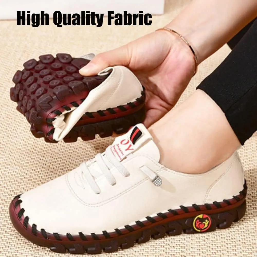 Ortho Stride Plus Shoes for Women, Ultra Soft Orthopedic Shoes, Breathable Round Head Soft Bottom Non-Slip Flat Shoes
