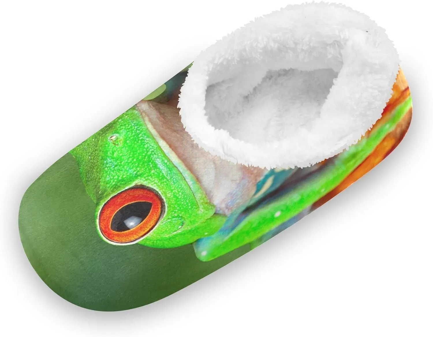 Oyihfvs Unisex Fuzzy House Slippers Memory Foam Warm Slip Shoes Fur Lining M-XXL