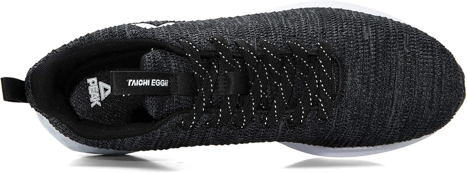 PEAK Taichi Mens Comfortable Lightweight Running Shoes - Taichi EGGII Cushioning Breathable Walking Sneakers for Casual Workout, Training, Fitness, Gym, Jogging