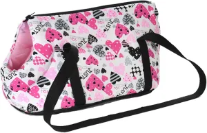 Pet Carrier Dog Sling Carrier for Small Dogs,Soft Cat Carrier Travel Puppy Carrier Bag Dog Purse Chihuahua Yorkie Puppy Pouch for Hiking Camping Outdoor (Heart)