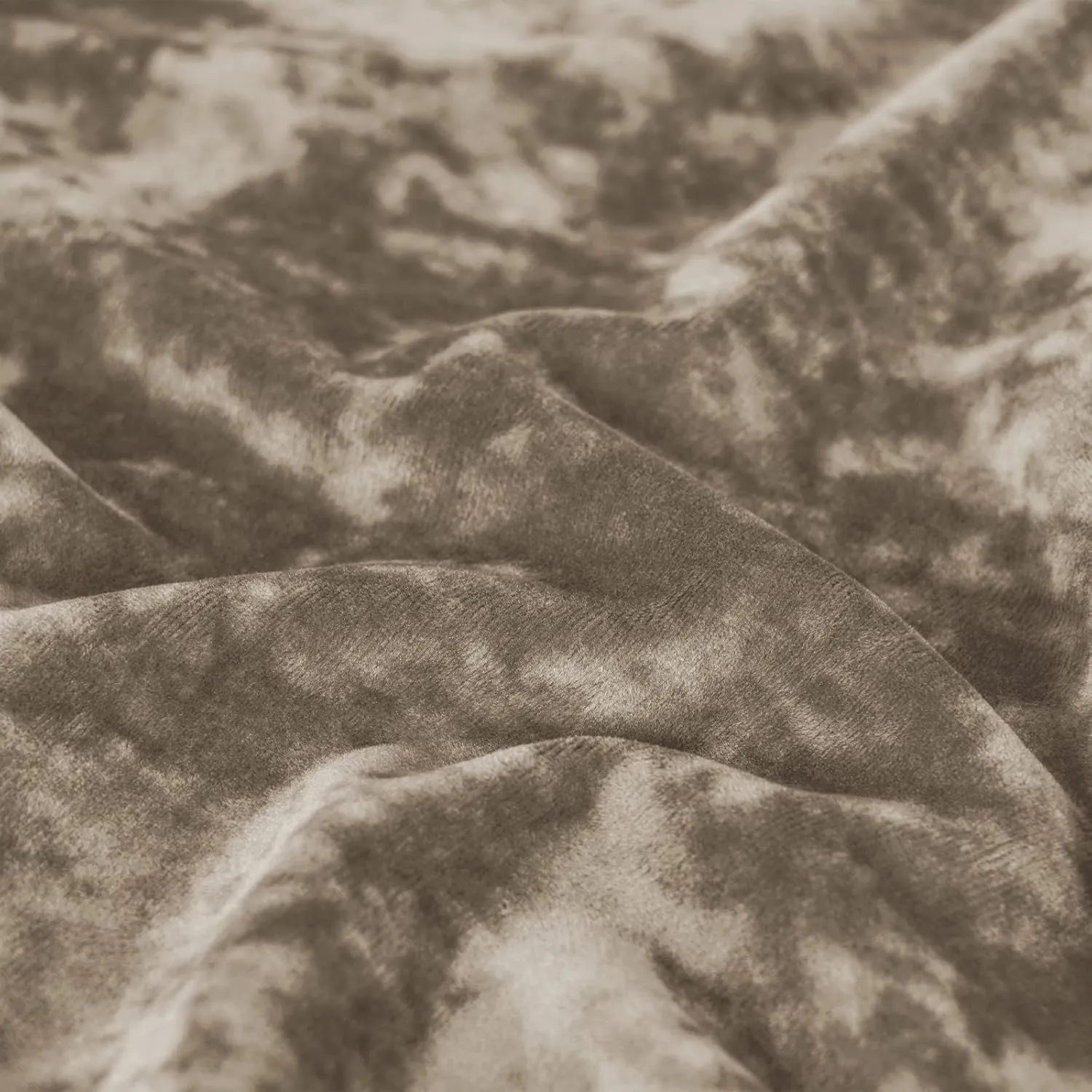 PHF Truly Velvet Fitted Sheet Only Queen Size, Luxury Super Soft Cozy Comfy Fleece Bottom with 15" Deep Pocket,Suitable for Fall Winter and Spring, No Pillowcases, Khaki