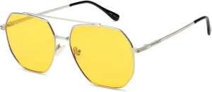 Polarized Aviator Sunglasses for Men Women Trendy 2025, Retro Hexagonal Sun Glasses UV Protection Shades VF2207