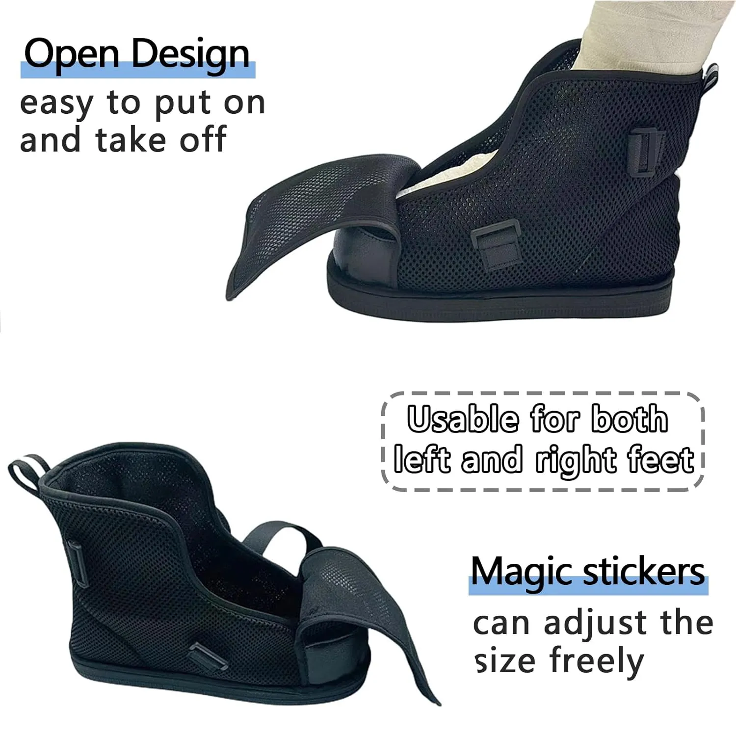 Post Op Shoe for Broken Foot,Fracture Shoes,Swollen Feet Shoes,Direct Post Op Recovery Shoe for Stable Ankle Joints,Adjustable Plaster Shoes,Swollen Feet and Injured Shoes for Men or Women