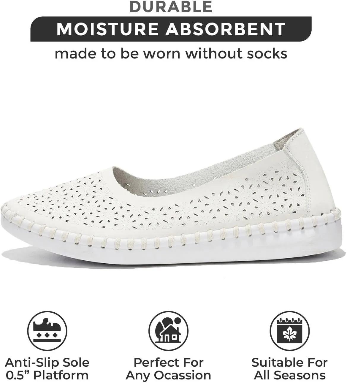 Project Cloud Flats for Women Footwear, Memory Foam & Flexible Outsole Loafers for Women's Fashion Sneakers - Womens Shoes, Sockless Wear Machine Wash Shoes for Women (Petunia)
