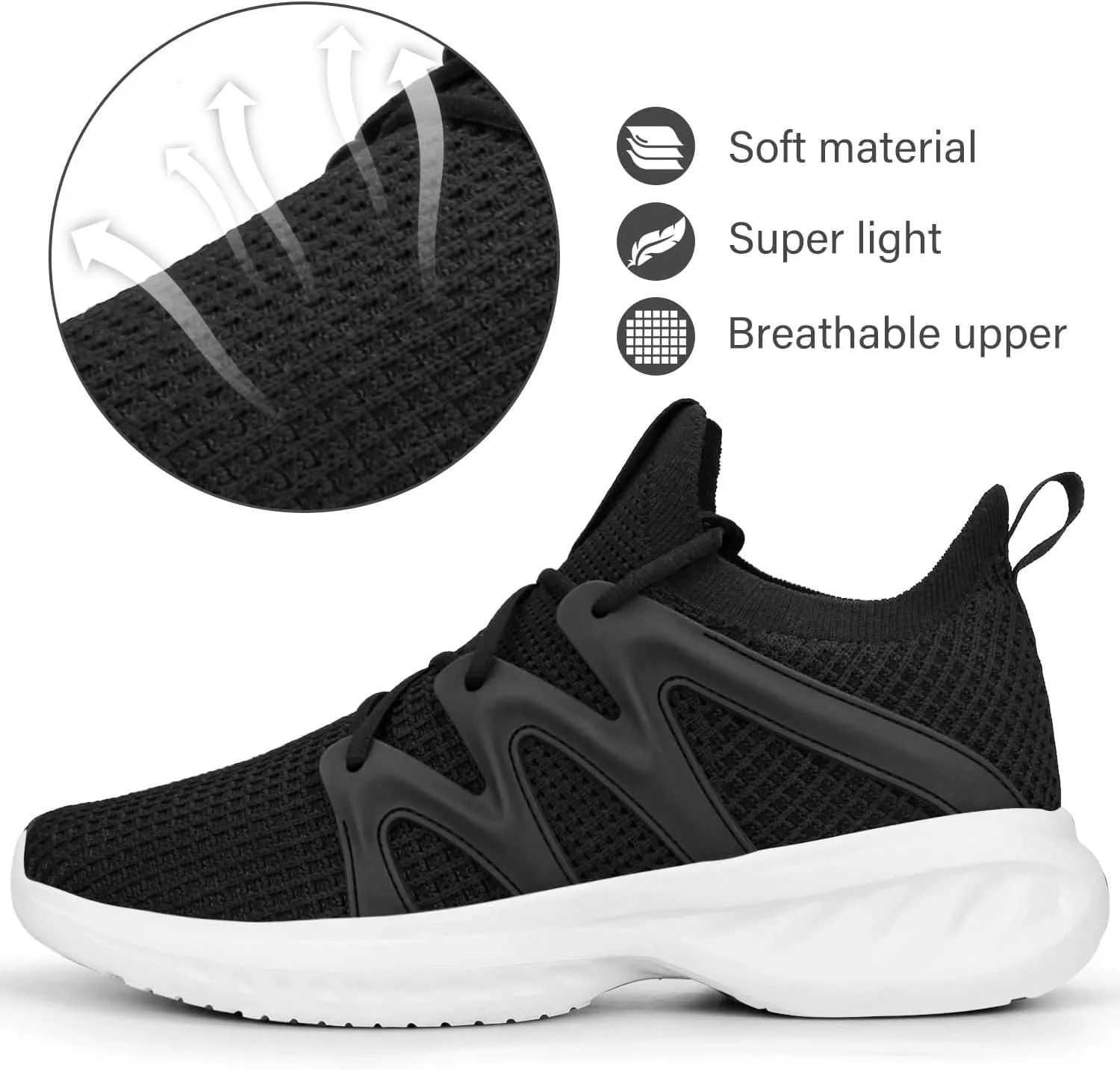 Pujcs Women Shoes Lightweight Tennis Shoes Non Slip Gym Workout Shoes Breathable Mesh Walking Womens Sneakers