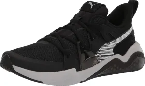 PUMA Men's Cell Fraction Running Shoe, Black-Glacier Gray, 12