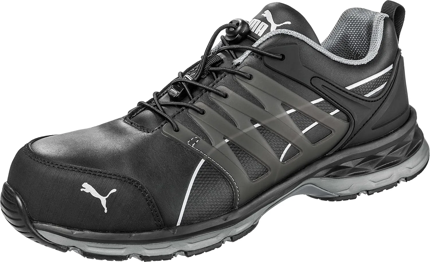 PUMA Safety Mens Velocity 2.0 Lace Up Safety Shoe Black Size UK 6.5 EU 40