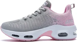 QAUPPE Womens Fashion Lightweight Air Sports Walking Sneakers Breathable Gym Jogging Running Tennis Shoes US 5.5-11 B(M)…