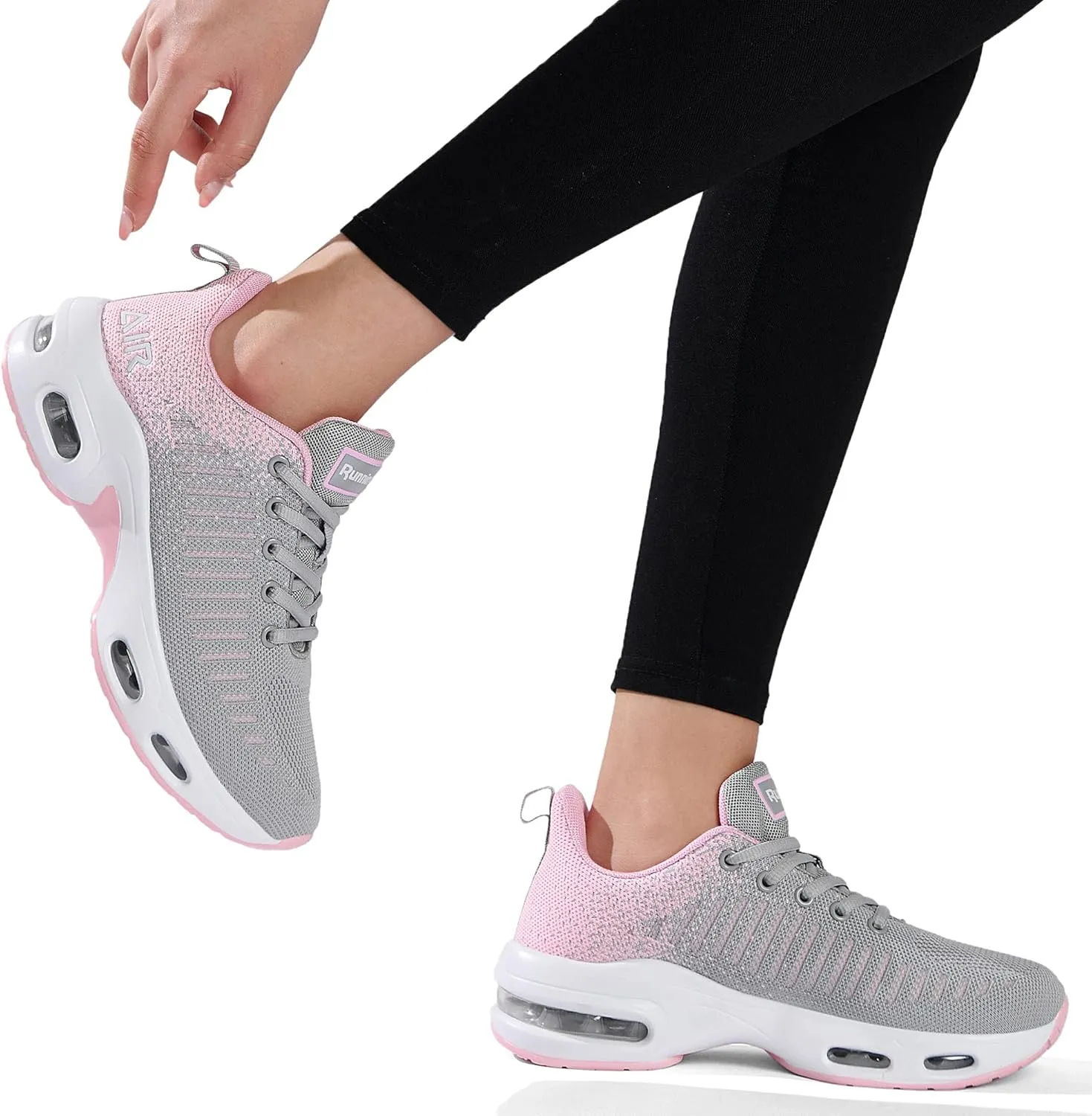 QAUPPE Womens Fashion Lightweight Air Sports Walking Sneakers Breathable Gym Jogging Running Tennis Shoes US 5.5-11 B(M)…
