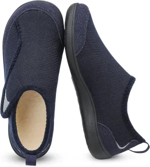QFH Cozy Slippers for Women & Men - Wide, Diabetic, Barefoot Walking Shoes - Non-Slip, Soft Lining, Comfy House Shoes