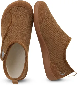 QFH Cozy Slippers for Women & Men - Wide, Diabetic, Barefoot Walking Shoes - Non-Slip, Soft Lining, Comfy House Shoes