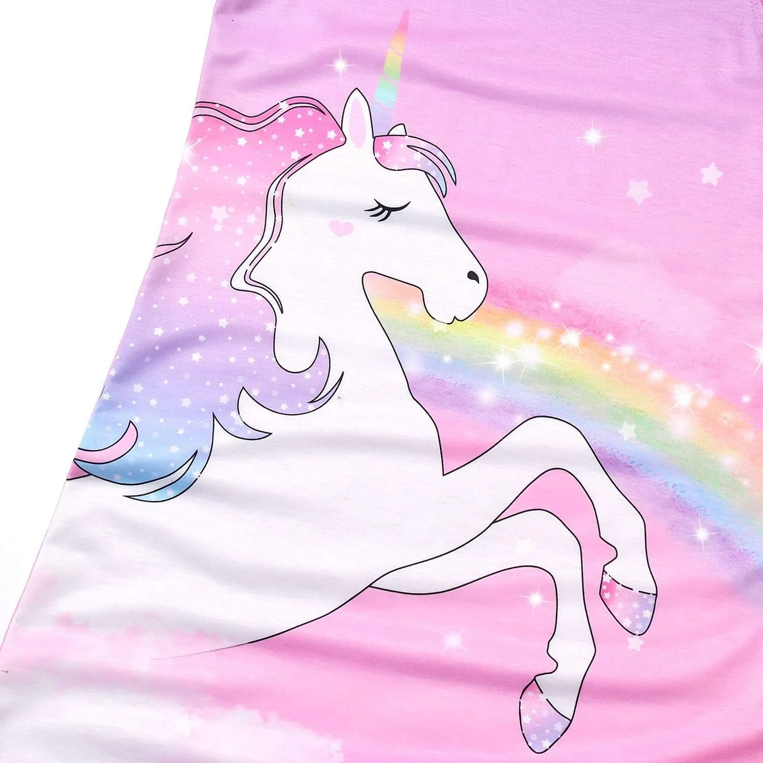 QPANCY Girls Nightgowns Princess Nightdress Cotton Sleepwear Pajamas Dress for Kids