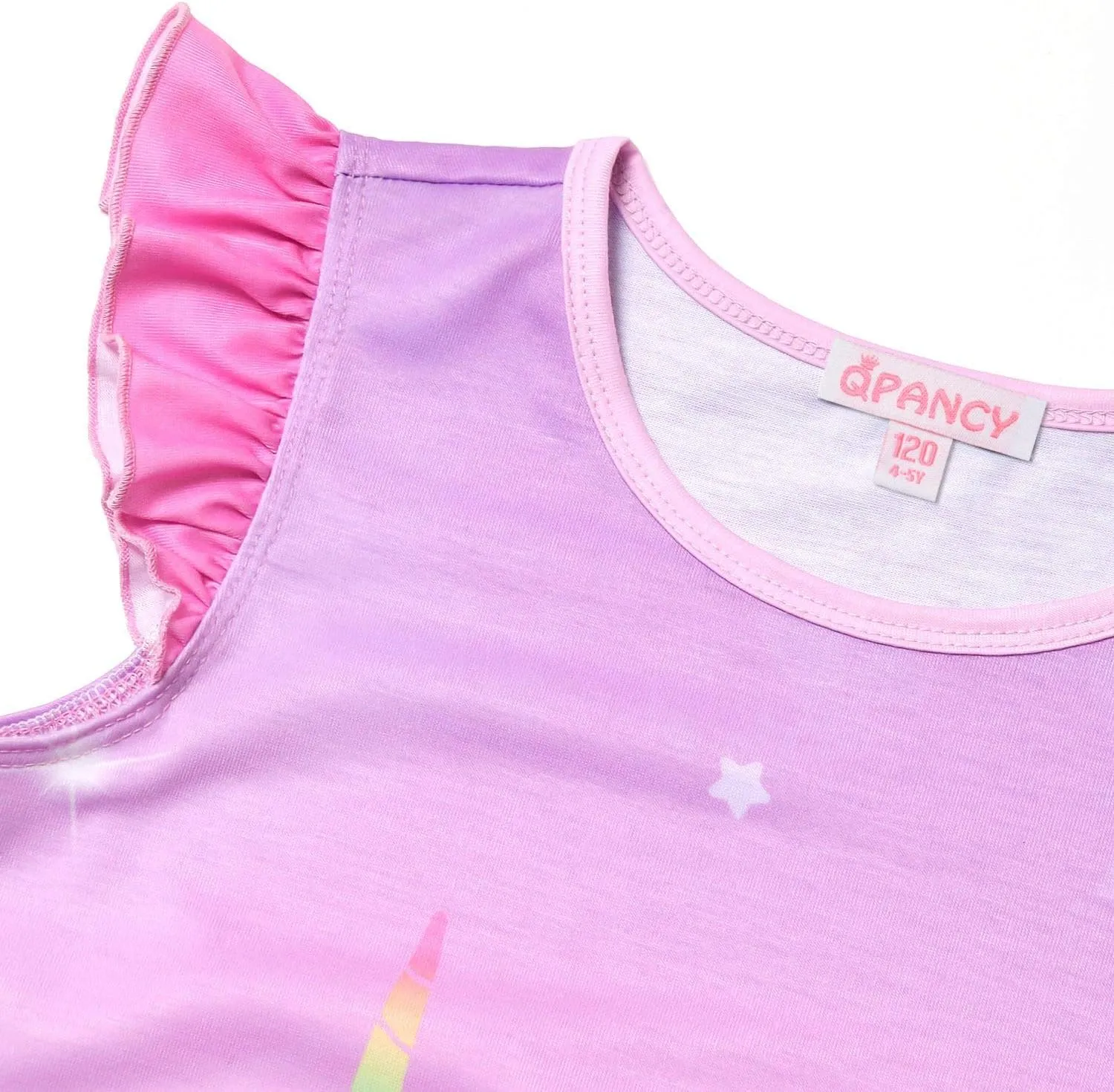 QPANCY Girls Nightgowns Princess Nightdress Cotton Sleepwear Pajamas Dress for Kids