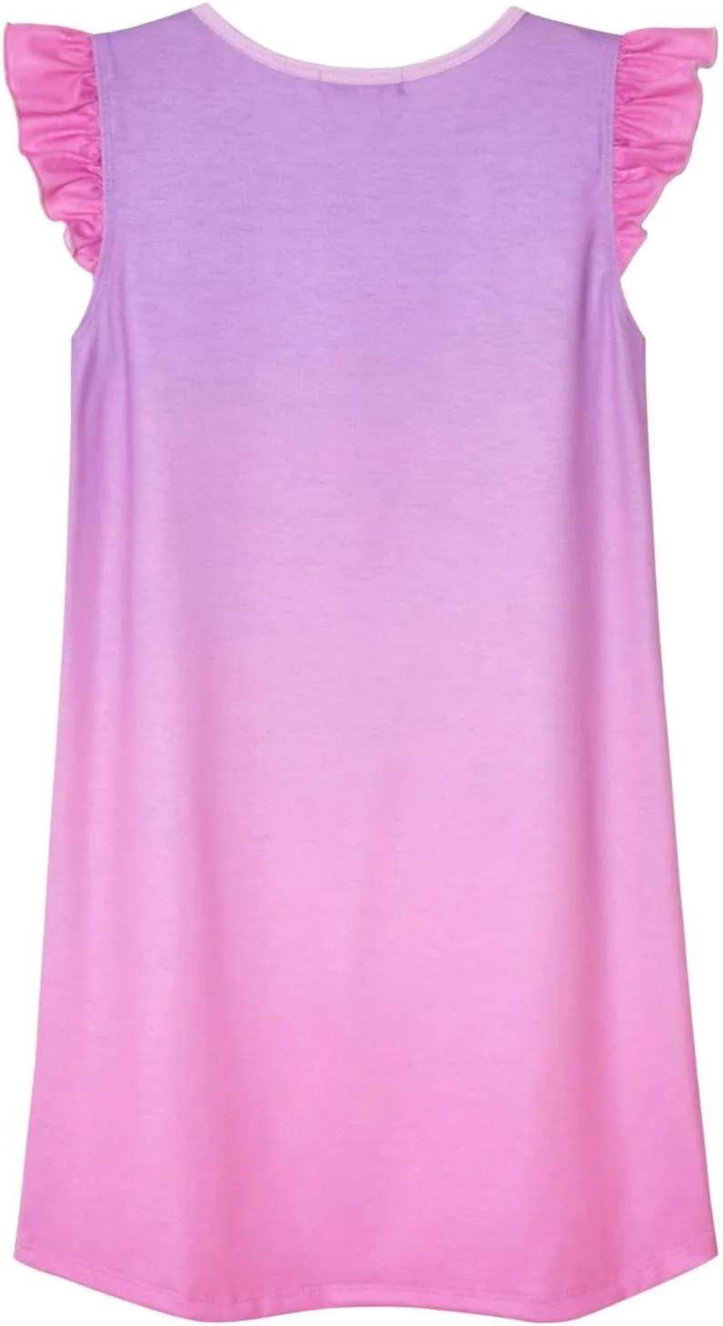 QPANCY Girls Nightgowns Princess Nightdress Cotton Sleepwear Pajamas Dress for Kids