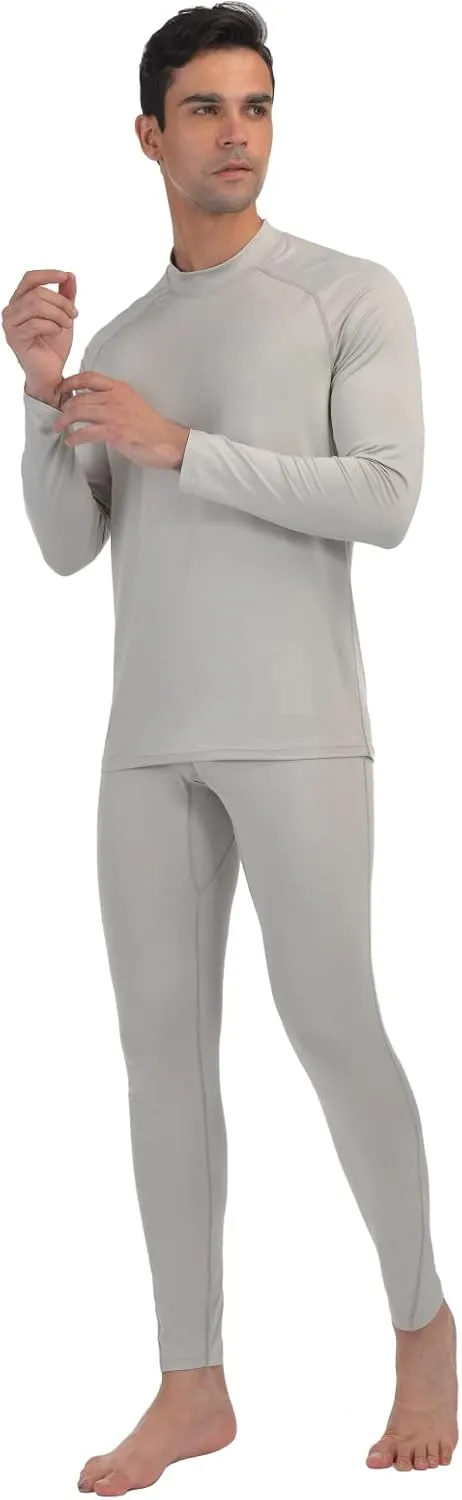 qualidyne Thermal Underwear for Men Long Johns Fleece Lined Winter Warm Base Layer Set Bottom Top for Cold Weather