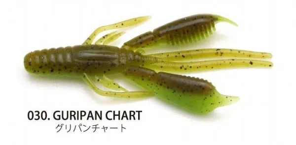 Raid Japan Worm Battle Hog 3.3inch 030 Green Pumpkin Chart