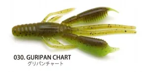 Raid Japan Worm Battle Hog 3.3inch 030 Green Pumpkin Chart