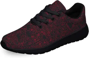 Reamson Women Men Sneaker Barbecue Grill Line Shoes Black Size 3.5