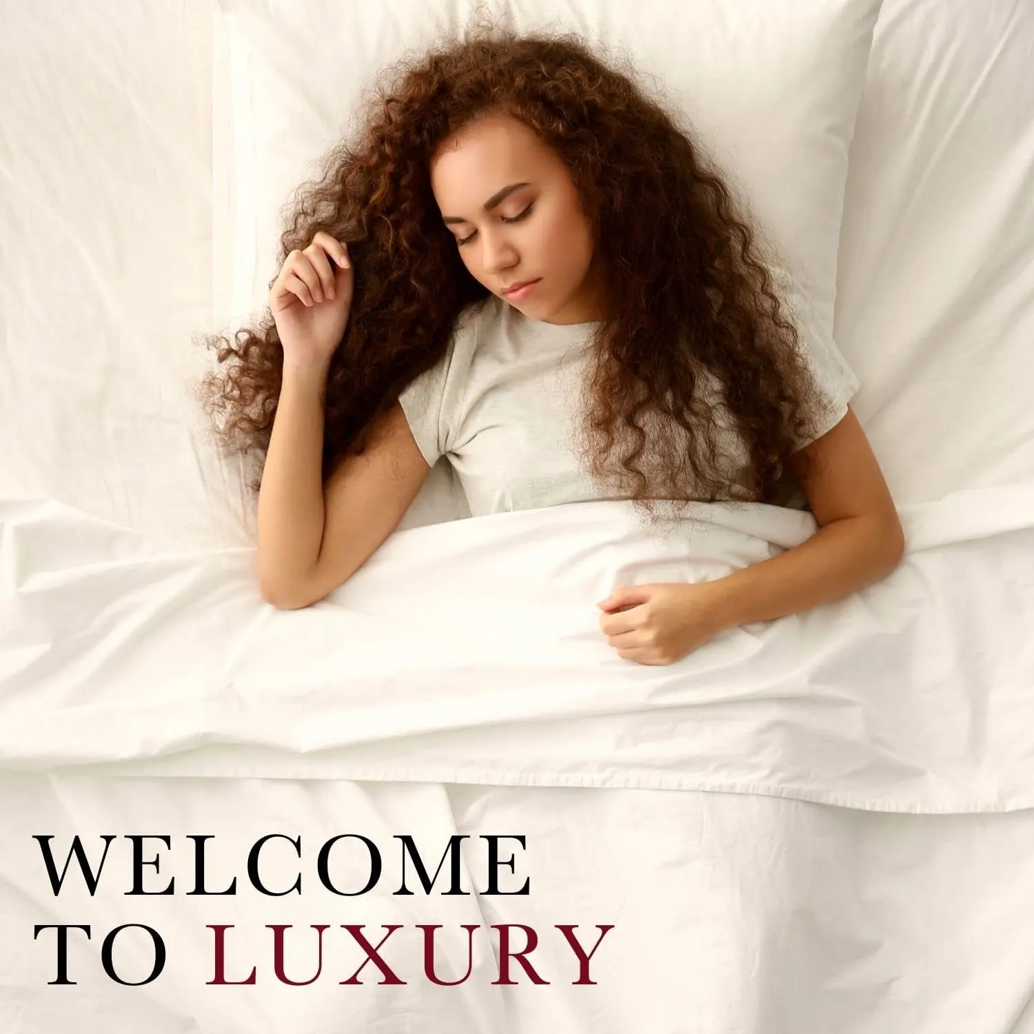 Red Land Cotton Luxury Sheet Set | 100% American Grown Cotton Basics | Premium Hotel Ultra-Soft Lightweight 4 Piece USA Made Deep Fitted, Flat Sheet, & Pillowcases Percale Weave (Cal King/Natural)