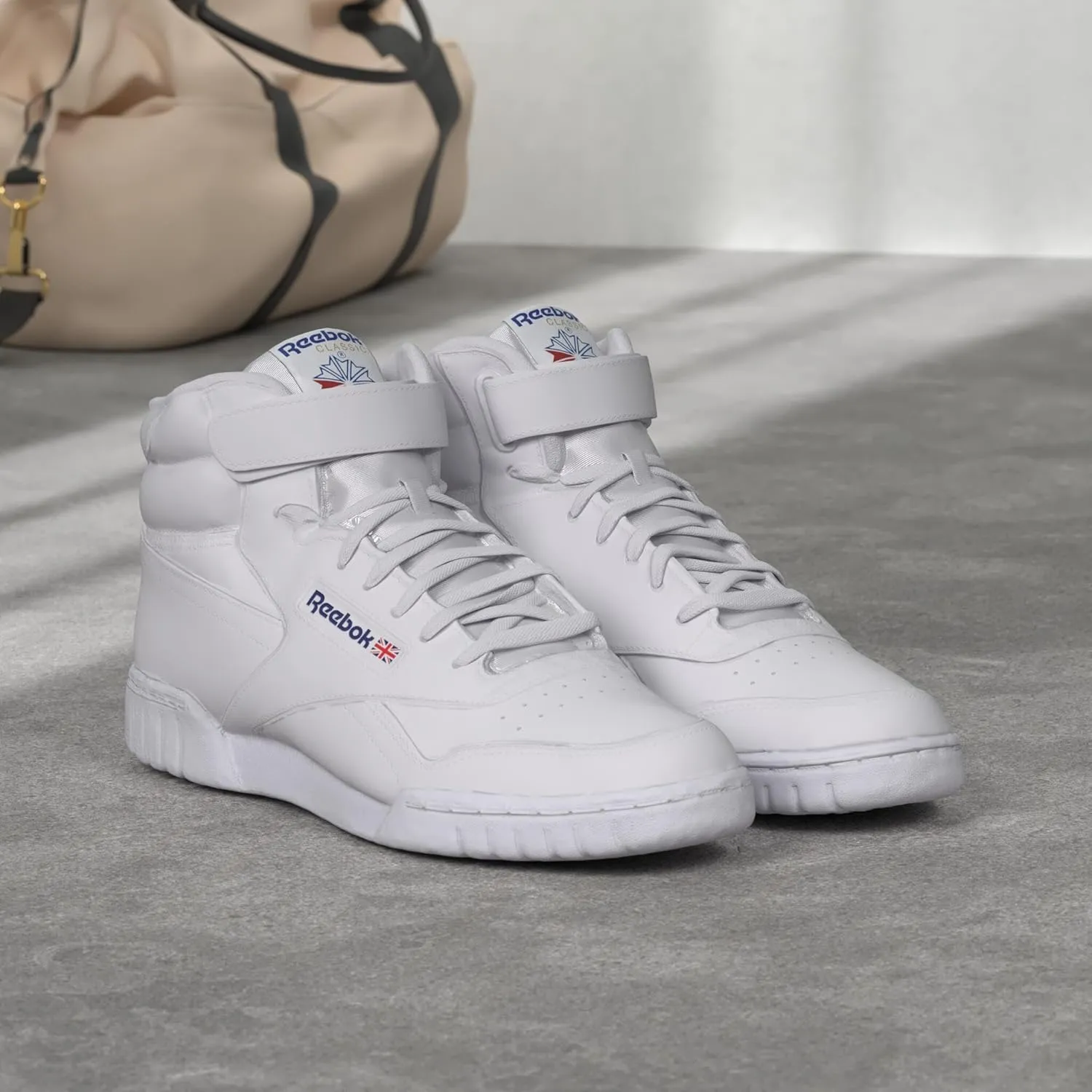 Reebok EX-O-FIT HI High Top Basketball Shoes for Men, Retro Men's Sneakers