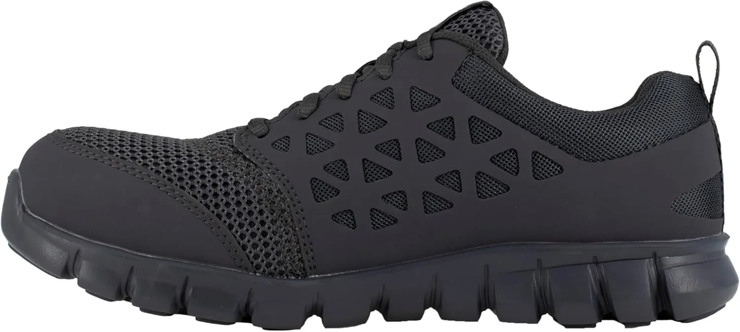 Reebok Men's Rb4038 Sublite Cushion Work Athletic Composite Toe Shoe Grey Safety